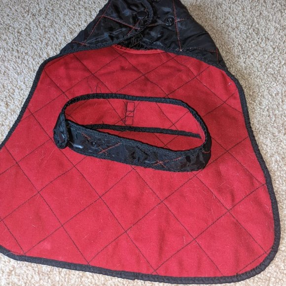 DOG JACKET RED/BLACK COLOR SIZE MEDIUM - Picture 5 of 9